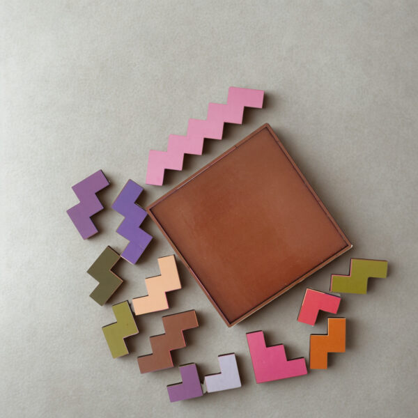 Tetris - 5x5" Laser-Cut Wooden Puzzle for Mental Wellness - Image 2