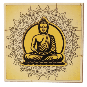9 pcs - Peace Buddha