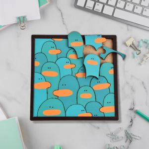 The Azure Avian Collective: A Premium Artisan Wooden Puzzle